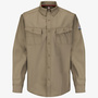 Bulwark® X-Large Regular Khaki Westex G2™ fabrics by Milliken® Ripstop Twill/Cotton/Polyester Flame Resistant Work Shirt With Button Front Closure