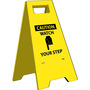 NMC™ 24 5/8" X 10 3/4" Yellow .125" Plastic Floor Safety Sign "CAUTION WATCH YOUR STEP"