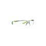 3M™ Solus™ CCS Series Clear And Bright Green Safety Glasses With Clear Scotchgard™ Anti-Fog/Anti-Scratch Lens