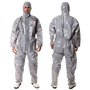 3M™ 2X Gray Polypropylene/Polyethylene Chemical Protective Coveralls With Serged/Taped Seams And Front Zipper Closure