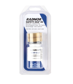RADNOR™ 1/16" X 18" BAg-5 Safety-Silv® Silver Solder And Wire Kit 0.150 lb With 2 Ounce Stay-Silv® White Brazing Flux (Prices are subject to change without notice due to raw materials cost volatility)