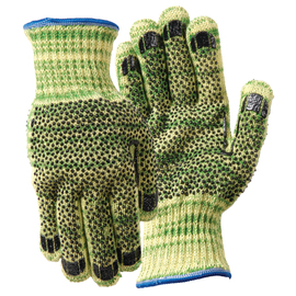 Wells Lamont Medium METALGUARD® Whizard® 7 Gauge DuPont™ Kevlar® And Stainless Steel Cut Resistant Gloves With PVC Dot Coated Both Sides