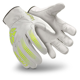 HexArmor® Medium Chrome Series SuperFabric And Goatskin Leather Cut Resistant Gloves