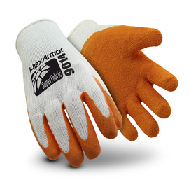 HexArmor® Large PointGuard Ultra 10 Gauge SuperFabric And Cotton Cut Resistant Gloves With Wrinkle Rubber Coated Palm And Fingertips