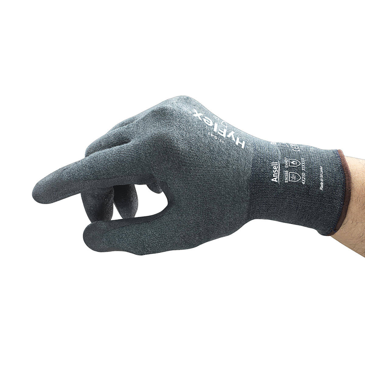 SEALED PKG XS Pair SZ 6 Ansell Hyflex Cut Resistant Nitrile Gloves 11-841 12 