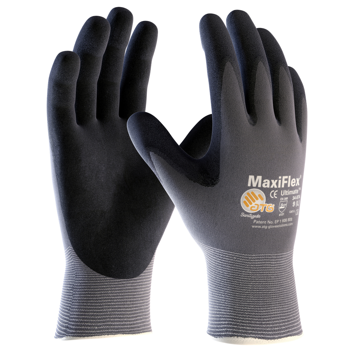 Airgas - MEG9674M - Memphis Glove Medium UltraTech® 15 Gauge Foam Nitrile  Palm And Fingertips Coated Work Gloves With Nylon Liner And Knit Wrist