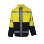 National Safety Apparel 3X Hi-Viz Yellow And Blue Cotton/Nylon Parka