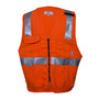 National Safety Apparel Large Hi-Viz Orange Modacrylic Blend Vest