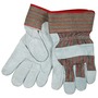 Memphis Glove Large Economy Shoulder Split Cowhide Palm Gloves With Fabric Back And Rubberized Safety Cuff