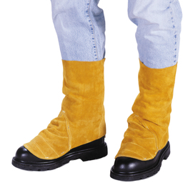 RADNOR™ 7" Brown Premium Side Split Cowhide Leather Leggings