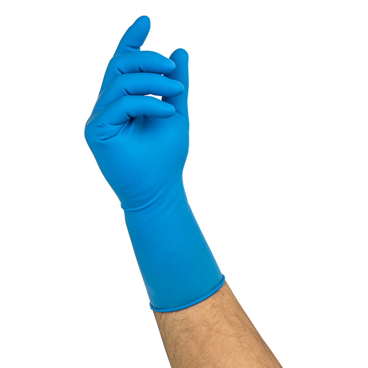 XL 50 per Box Microflex SG-375-XL Safegrip Exam Gloves Extended Cuff Pack of 500 Textured PF Latex Blue 10 Box per Case