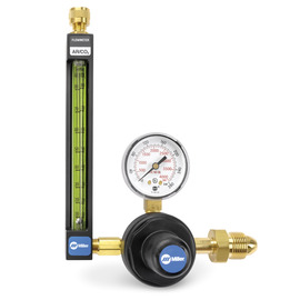 Miller® Heavy Duty 2 Stage Argon and CO2 Flowmeter Regulator, CGA 580/CGA 320