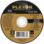 Flexovit® 4" X 1/8" X 5/8" FLEXON® 30 Grit Zirconia Alumina Grain Reinforced Type 27 Depressed Center Combination Wheel
