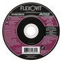 Flexovit® 4" X 1/4" X 5/8" HIGH PERFORMANCE™ 30 Grit Aluminum Oxide Grain Reinforced Type 27 Depressed Center Grinding Wheel