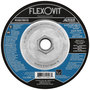 FlexOVit® 4 1/2" X 1/8" X 5/8" - 11" HIGH PERFORMANCE™ 24 - 30 Grit Aluminum Oxide Grain Type 27 Spin-On Depressed Center Grinding Wheel