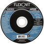 Flexovit® 4 1/2" X 1/4" X 7/8" HIGH PERFORMANCE™ 24 - 30 Grit Aluminum Oxide Grain Reinforced Type 27 Depressed Center Grinding Wheel