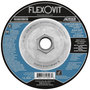 Flexovit® 4 1/2" X 1/4" X 5/8" - 11 HIGH PERFORMANCE™ 24 - 30 Grit Aluminum Oxide Grain Reinforced Type 27 Spin-On Depressed Center Grinding Wheel