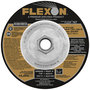 Flexovit® 6" X 1/8" X 5/8" - 11 FLEXON® 30 Grit Zirconia Alumina Grain Reinforced Type 27 Spin-On Depressed Center Combination Wheel