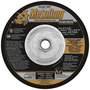FlexOVit® 6" X 1/8" X 5/8" - 11" Metalhog® 24 Grit Premium Blend Grain Type 27 Spin-On Depressed Center Grinding Wheel