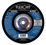 FlexOVit® 7" X 1/4" X 5/8" - 11" HIGH PERFORMANCE™ 24 - 30 Grit Aluminum Oxide Grain Type 27 Spin-On Depressed Center Grinding Wheel