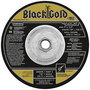 Flexovit® 7" X 1/4" X 5/8" - 11 Black Gold® 20 Grit Zirconia/Ceramic Grain Reinforced Type 27 Spin-On Depressed Center Grinding Wheel