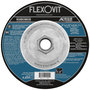 FlexOVit® 9" X 1/8" X 5/8" - 11 HIGH PERFORMANCE™ 24 - 30 Grit Aluminum Oxide Grain Type 27 Spin-On Depressed Center Grinding Wheel