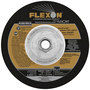 Flexovit® 9" X 1/8" X 5/8" - 11 FLEXON® 30 Grit Zirconia Alumina Grain Reinforced Type 27 Spin-On Depressed Center Combination Wheel
