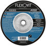 Flexovit® 9" X 1/4" X 5/8" - 11 HIGH PERFORMANCE™ 24 - 30 Grit Aluminum Oxide Grain Reinforced Type 27 Spin-On Depressed Center Grinding Wheel