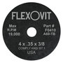 Flexovit® 4" X .035" X 3/8" HIGH PERFORMANCE™ 60 Grit Aluminum Oxide Grain Reinforced Type 1 Cut Off Wheel