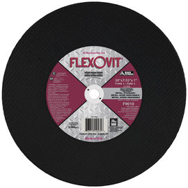 Flexovit® 20" X 7/32" X 1" HIGH PERFORMANCE™ 30 Grit Aluminum Oxide Grain Reinforced Type 1 Cut Off Wheel
