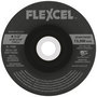 Flexovit® 4 1/2" X 1/8" X 7/8" FLEXCEL® 50 - 120 Grit Aluminum Oxide Grain Reinforced Type 27 Semi Flexible Grinding Wheel