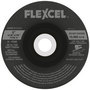 Flexovit® 5" X 1/8" X 7/8" FLEXCEL® 50 - 120 Grit Aluminum Oxide Grain Reinforced Type 27 Semi Flexible Grinding Wheel