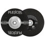 FlexOVit® 7" X 1/8" X 5/8" - 11" FLEXCEL® 24 - 60 Grit Aluminum Oxide Grain Type 29 Spin-On Grinding Wheel
