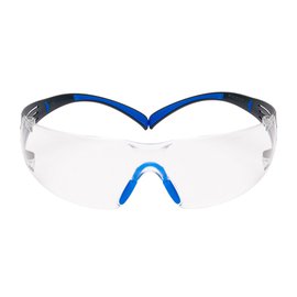 3M™ SecureFit™ Safety Glasses SF401SGAF-BLU, Blue/Gray, Clear Scotchgard™ Anti-Fog Lens