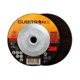 3M™ Cubitron™ II Cut-Off Wheel, 66532, T27 Quick Change, 4.5 in x .09 in x 5/8-11 in