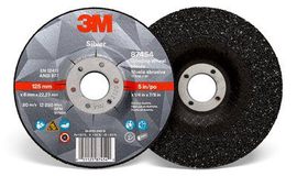 3M™ Silver Depressed Center Grinding Wheel, 87454, T27, 5 in x 1/4 in x 7/8 in