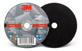 3M™ Silver Cut-Off Wheel, 87459, T1, 3 in x .060 in x 3/8 in