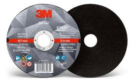 3M™ Silver Cut-Off Wheel, 87467, T1, 5 in x .045 in x 7/8 in