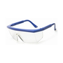 RADNOR™ Retro Blue Safety Glasses With Clear Polycarbonate Anti-Scratch Lens And Integrated Sideshields