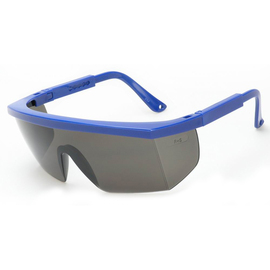RADNOR™ Retro Blue Safety Glasses With Gray Anti-Scratch Lens