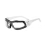 RADNOR™ Classic Foam Lined Clear Frameless Safety Glasses With Clear Polycarbonate Anti-Fog/Anti-Scratch Lens And SBR Foam