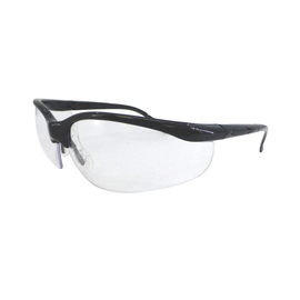 RADNOR™ Motion Black Safety Glasses With Clear Polycarbonate Anti-Scratch Lens