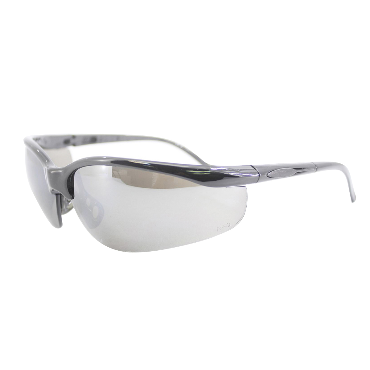 Stanley RST-61010 Bandit Premium Fashion Safety Glasses Sliver Frame Blue Mirror Lens