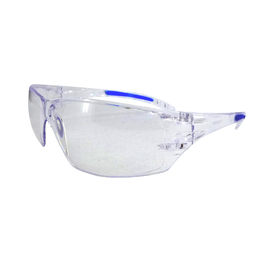 RADNOR™ Cobalt Classic Clear Frameless Safety Glasses With Clear Polycarbonate Anti-Scratch Lens And Flexible Cushioned Temples