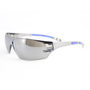 RADNOR™ Cobalt Classic Silver Frameless Safety Glasses With Silver Polycarbonate Anti-Scratch Lens And Flexible Cushioned Temples