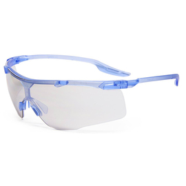 RADNOR™ Saffire™ Blue Safety Glasses With Gray Anti-Fog/Anti-Scratch Lens
