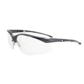 RADNOR™ Select Black Safety Glasses With Clear Polycarbonate Anti-Scratch Lens