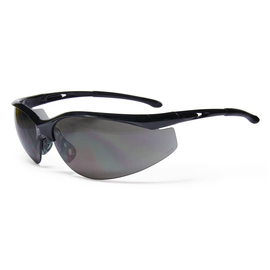 RADNOR™ Select Black Safety Glasses With Gray Polycarbonate Anti-Scratch Lens