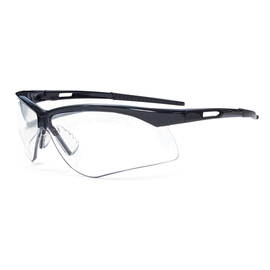 RADNOR™ Premier Series Black Safety Glasses With Clear Polycarbonate Anti-Fog/Anti-Scratch Lens