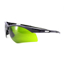 RADNOR™ Premier Series Black Safety Glasses With Shade 3.0 IR Polycarbonate Anti-Scratch Lens
